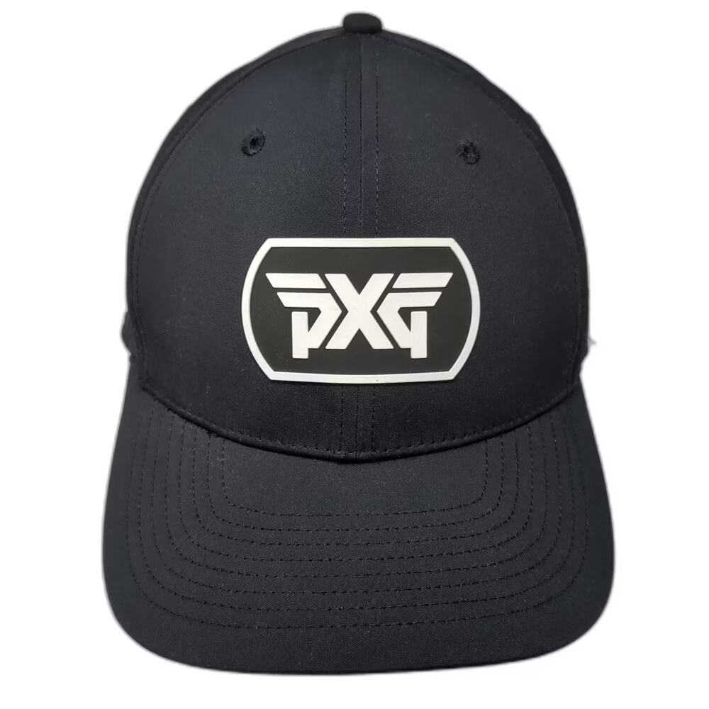 PXG Snapback Hat Black White One Size OS Adjustable Parsons Xtreme Golf Hat